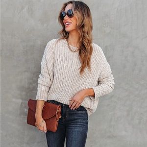 Vici Baby Blue Chenille Sweater